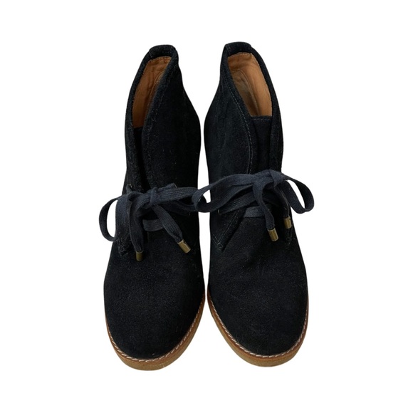 Coach Nikol Black Suede Booties Boots - Picture 2 of 14